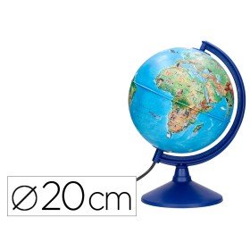 Globo com Luz Fisico E Politico com Animais Diametro 20 Cm