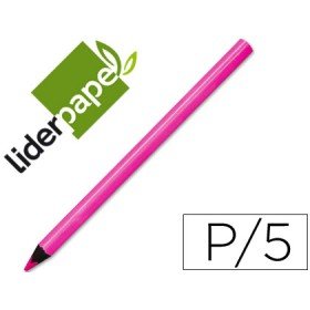 Lapis de Cores Jumbo Neon Rosa Caixa de 5 Lapis