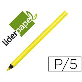 Lapis de Cores Neon Amarelo Caixa de 5 Lapis