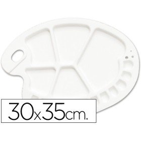 Paleta de Plastico Lidercolor com 17 Compartimentos 3X35Cm