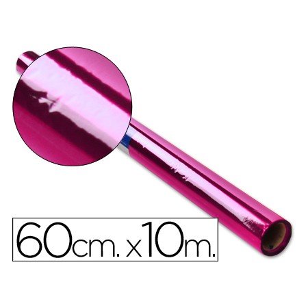 Papel Celofane 60 Cm x 10 Mt 30 Gr Rosa