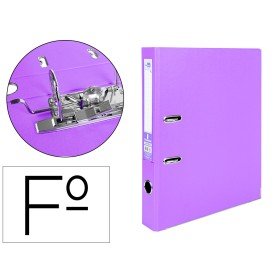 Pasta de Arquivo de Alavanca Documenta Pvc Folio Lombada 52 Mm Lilas