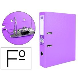 Pasta de Arquivo de Alavanca Documenta Pvc Folio Lombada 75 Mm Lilas