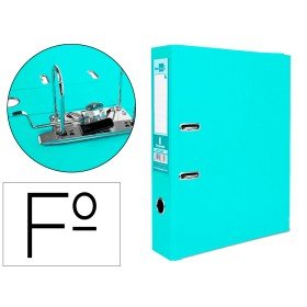 Pasta de Arquivo de Alavanca Documenta Pvc Folio Lombada 75 Mm Verde Claro