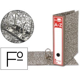 Pasta de Arquivo Classic Red Cartao Forrado Folio Gaspeada Cinza Sem Caixa