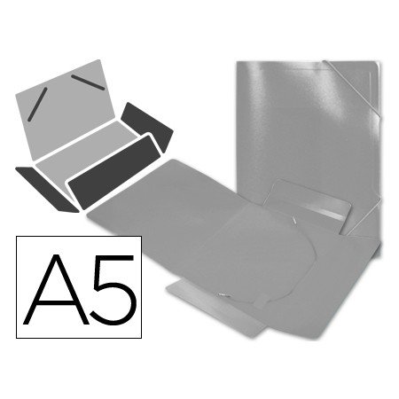 Pasta de Elasticos em Polipropileno Din A5 Transparente