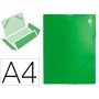 Pasta de Elasticos com Lombada Rigida Din A4 2 Bolsas Verde
