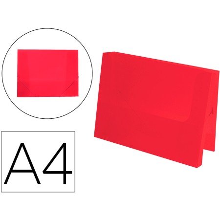 Pasta Porta Documentos Polipropileno Dina4 Vermelho Translucido Lombada 50 Mm