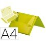 Pasta Portadocumentos com Elasticos Polipropileno Din A4 Amarelo Fluor Opaco Lombada 25 Mm