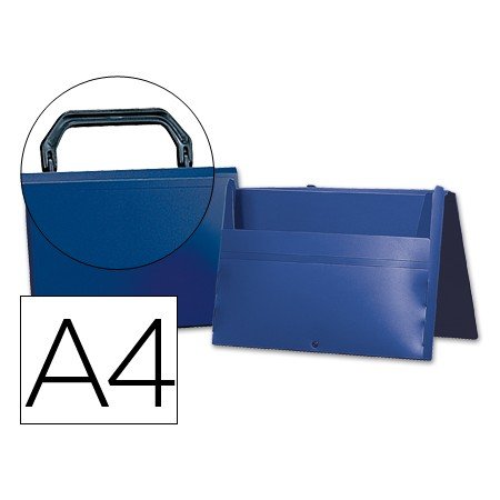 Pasta Porta Documentos Polipropileno Din A4 Azulcom Asa