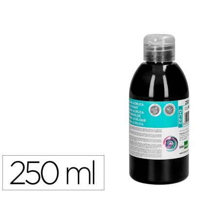 Pintura Acrilica Frasco de 250 Ml Preto