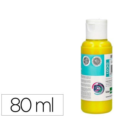 Pintura Acrilica Frasco de 80 Ml Amarelo