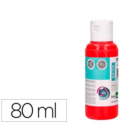 Pintura Acrilica Frasco de 80 Ml Vermelho