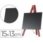 Quadro Preto Cavalete de Madeira Superficie Para Marcadores Tipo Giz 15X13Cm Conjunto 3 Quadros