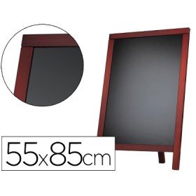 Quadro Preto Cavalete E Moldura de Madeira com Superficie Para Marcadores Tipo Giz 55X85Cm