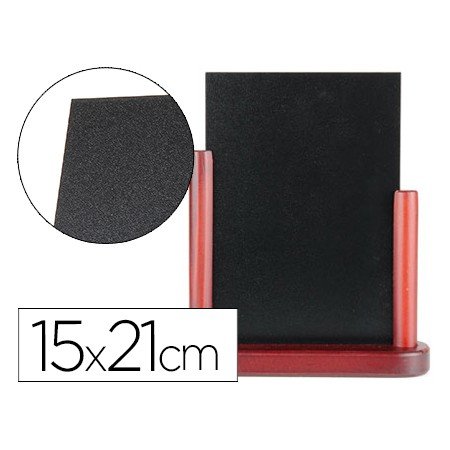 Quadro Preto Dupla Face de Madeira com Superficie Para Marcadores Tipo Giz 15X21Cm