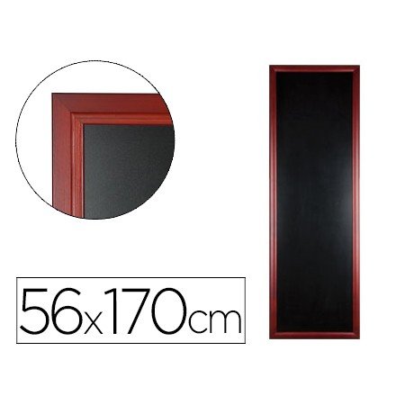 Quadro Preto Mural de Madeira com Superficie Para Marcadores Tipo Giz 56X170Cm