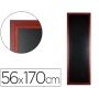 Quadro Preto Mural de Madeira com Superficie Para Marcadores Tipo Giz 56X170Cm