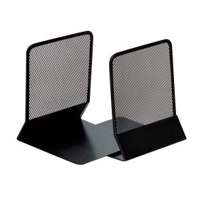 Apoia Livros Metalico Q-Connect Kf15098 Preto -Conjunto -135X152X165 Mm