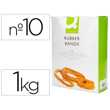 Bandas Elasticas Q-Connect C/1000 Gr 100X9 Mm Numero 10
