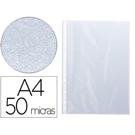 Bolsa Catalogo/Mica Q-Connect Din A4 50 Microns Martelada Caixa de 100 Unidades