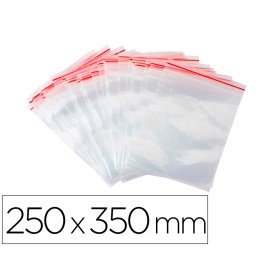 Bolsa Plastico Auto Selada Q-Connect 250X350 Mm Pack de 100 Unidades
