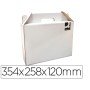Caixa Tipo Mala com Asa Q-Connect Cartao Para Envio E Transporte Cor Branco 350X118X255 Mm