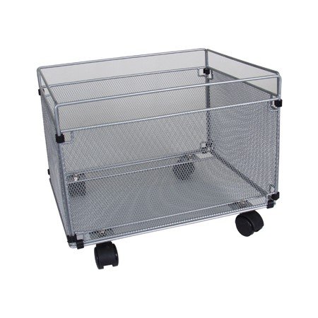 Carro Para Capas de Arquivo Suspenso Q-Connect Metalico Prata com Rodas