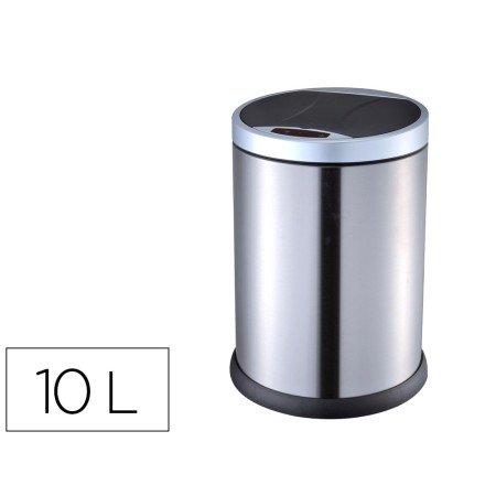 Cesto de Papeis Q-Connect Metalico com Sensor Automatico Capacidade 10 Litros