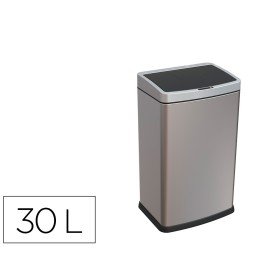 Cesto de Papeis Q-Connect Metalico com Sensor Automatico Capacidade 30 Litros