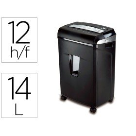 Destruidora de Documentos Q-Connect Anti Encravamentos Capacidade de Corte 12 Folhas Destroi Agrafes Clips E Cartoes