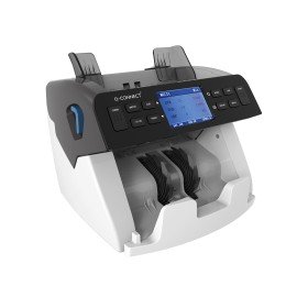 Detetor E Contador de Notas Falsas Q-Connect Sensor Duplo Cis USB Cartao Sd Ou Conexao Lan