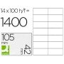 Etiquetas Adesivas Q-Connect Din A4 105 x 42 Mm