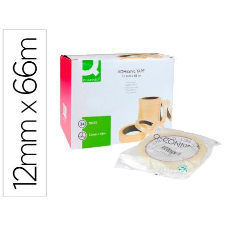 Fita Adesiva Q-Connect 66 Mt x 12 Mm Encelofanada
