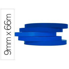 Fita Adesiva Q-Connect 66M x 9Mm Azul Para Fechar Sacos
