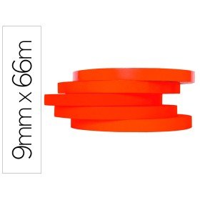 Fita Adesiva Q-Connect 66M x 9Mm Vermelha Para Fechar Sacos