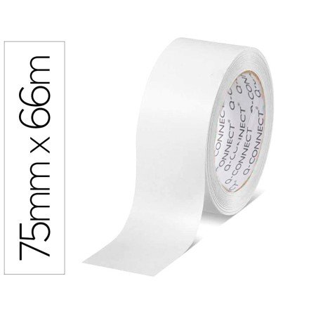Fita Adesiva Q-Connect Polipropileno Branca 66 Mt x 75 Mm