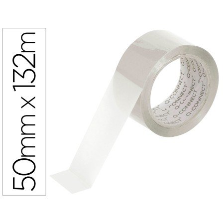 Fita Adesiva Q-Connect Polipropileno Transparente 132Mt x 50Mm