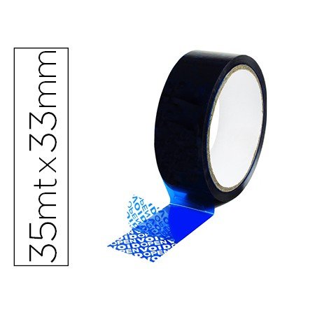 Fita de Seguranca Q-Connect Azul 35 Mt x 33 Mm