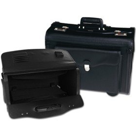 Mala Piloto Preta Fecho com Combinacao com Rodas