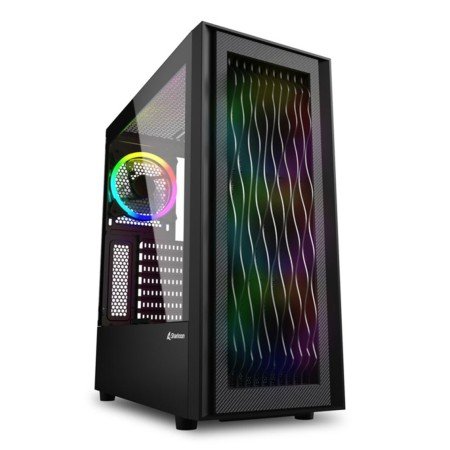 Caixa Sharkoon Wave ATX para computador de jogos 2 x USB 3.0 RGB preto