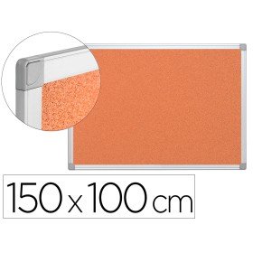 Quadro de Cortica Q-Connect Caixilho de Aluminio 150X100Cm Extra Cortica 5 Mm