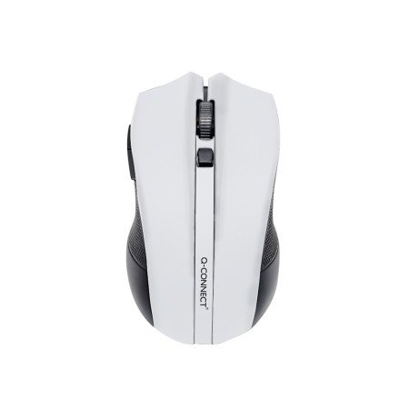 Rato Q-Connect Otico Sem Fios 1000 Dpi Recetor USB 2,4 Ghz Branco