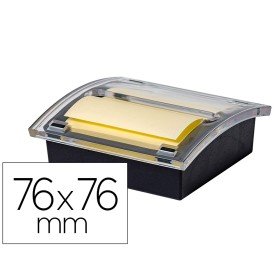 Suporte Para Bloco de Notas Adesivas Q-Connect Zig-Zag Cor Preto com 1 Bloco 76X76 Mm