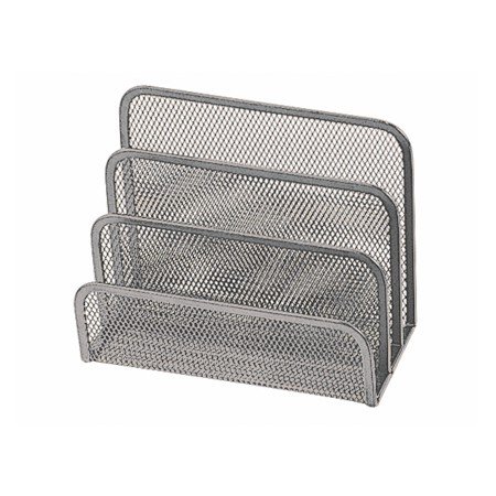 Suporte Para Cartas Metalico de Rede Cinza