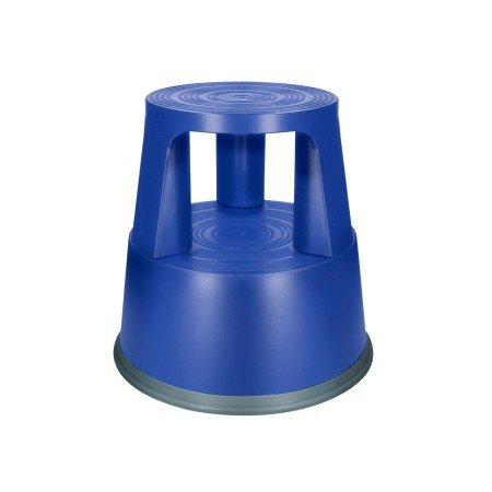 Tamborete Q-Connect com Rodas Retrateis Azul