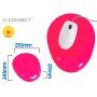 Tapete Para Rato Q-Connect com Apoio de Pulsos de Gel E Pvc Cor Rosa