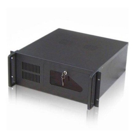 Tooq rack server box 19 polegadas 4u 406 preto sem janela transparente fonte