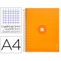 Caderno Espiral Din A4 Antartik Capa Forrada 120 F 100 Gr Quadricula 5Mm 5 Bandas Cor Mostarda