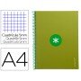 Caderno Espiral Din A4 Antartik Capa Forrada 80F 90 Gr Quadricula 5Mm 1 Banda 4 Furos Cor Verde